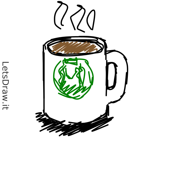 How to draw mug coffee / quutddx8h.png / LetsDrawIt