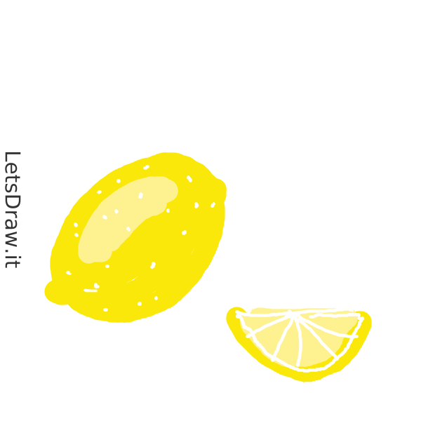 how to draw a lemon slice