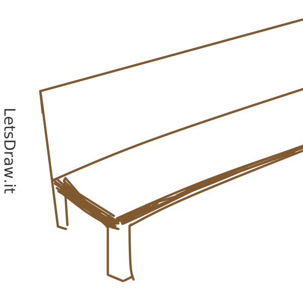 How to draw bench / r3q7af7p.png / LetsDrawIt