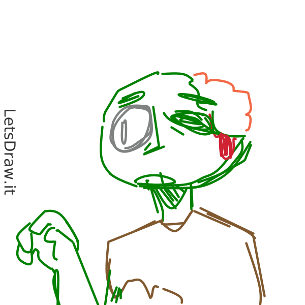 How to draw zombie / rdkrrx8hq.png / LetsDrawIt