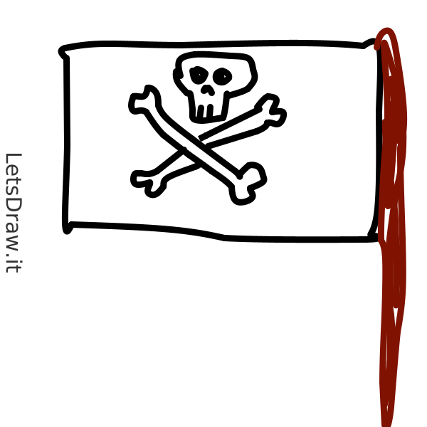 How to draw pirate flag / rjpccg518.png / LetsDrawIt