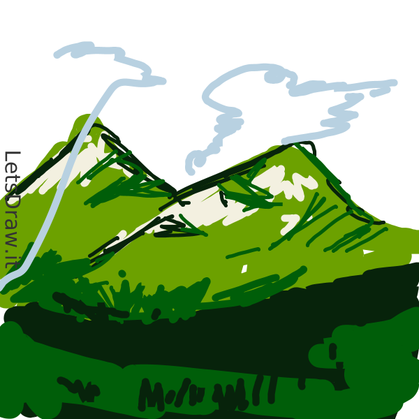 How to draw hill / rpgheupbu.png / LetsDrawIt