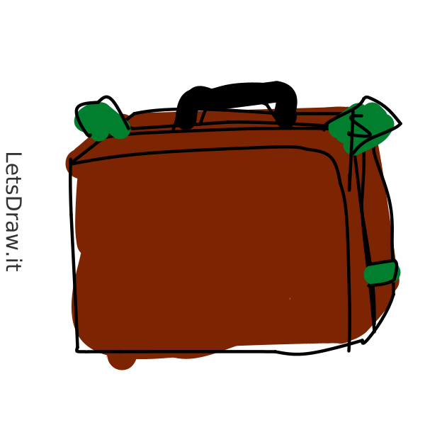 How to draw Luggage / rrizkjqct.png / LetsDrawIt