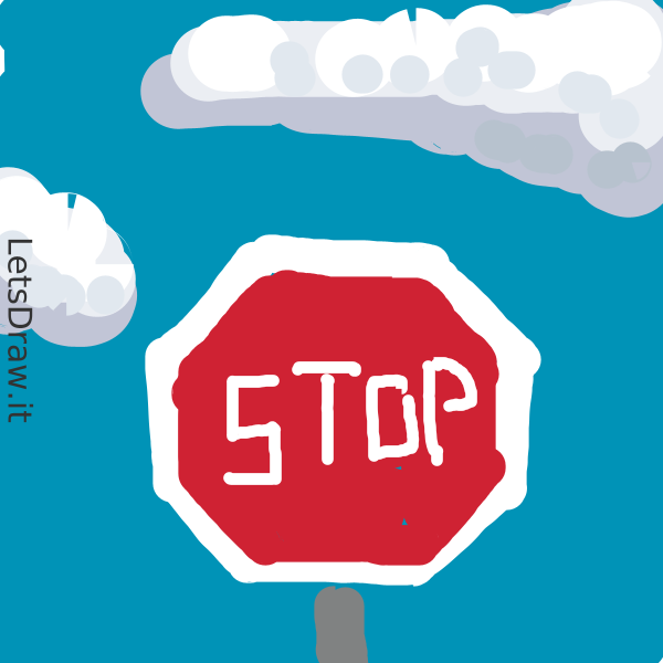 How to draw stop / rsptexfye.png / LetsDrawIt