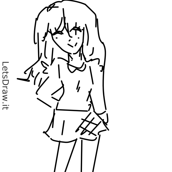 How to draw Girls / rth4nu3s5.png / LetsDrawIt