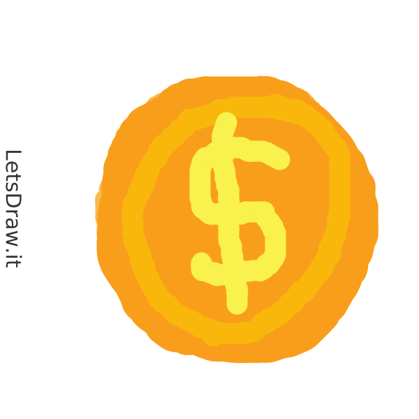 Red Coin Drawing How to draw coins / rtm8qpsr3.png / LetsDrawIt