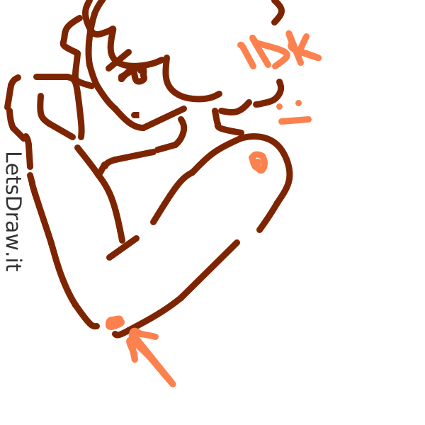 How to draw elbow / rujxkboar png / LetsDrawIt
