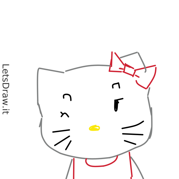 How to draw hello Kitty / 97zrbz8a4.png / LetsDrawIt