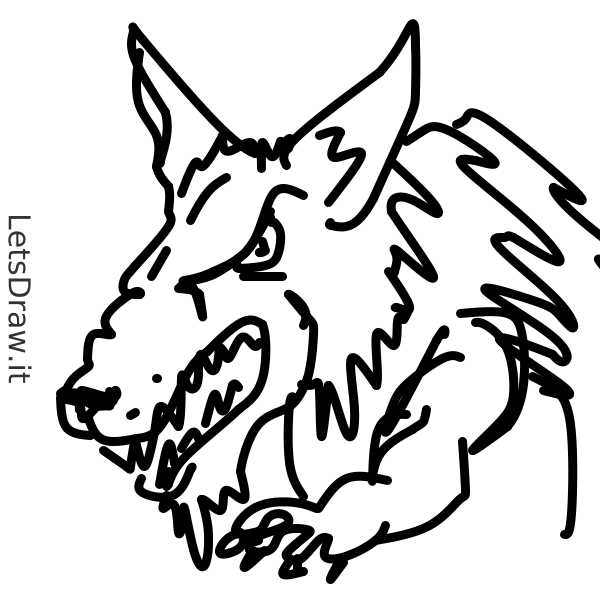 How to draw werewolf / s3drg3dng.png / LetsDrawIt