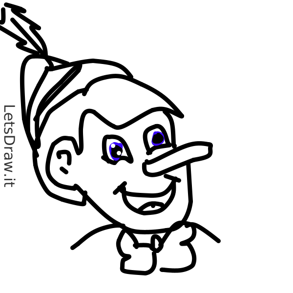 How to draw Pinocchio / s5g7k5cxm.png / LetsDrawIt