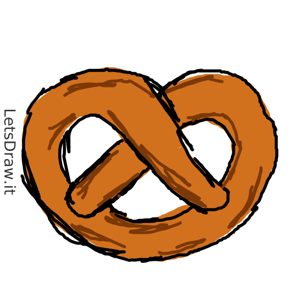 How to draw pretzel / s66to9fro.png / LetsDrawIt