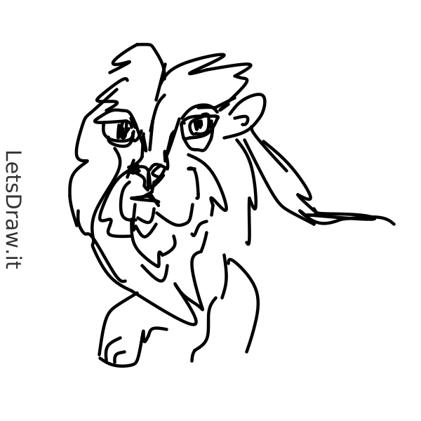 How to draw Lion King / s7idjr8d9.png / LetsDrawIt