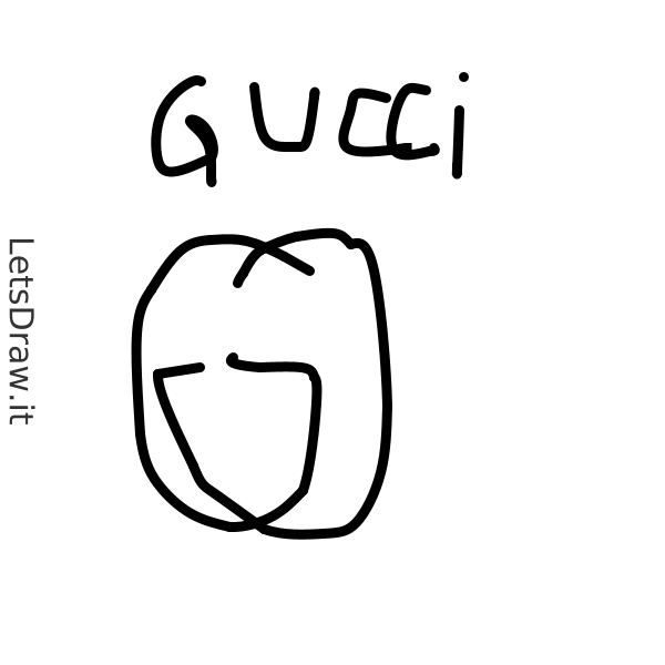 How to draw GUCCI / LetsDrawIt