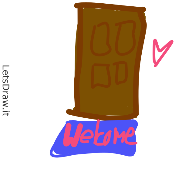 How to draw doormat / shjicnqgy.png / LetsDrawIt