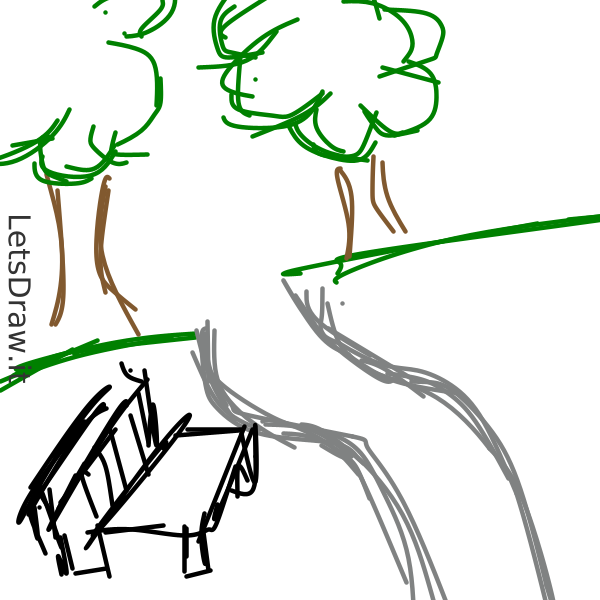 How to draw park / si1an34mq.png / LetsDrawIt