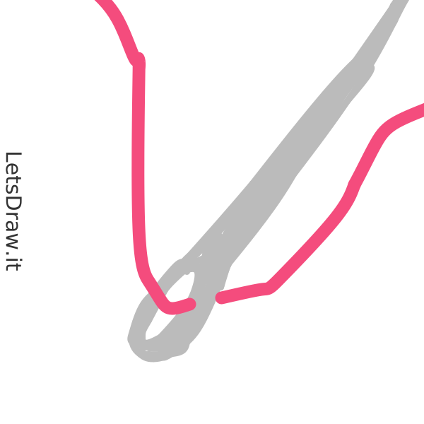 How to draw Sewing needle / sktqpuq67.png / LetsDrawIt