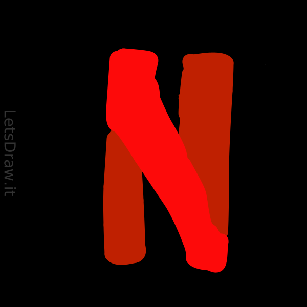 How to draw netflix / snjzpbqok.png / LetsDrawIt