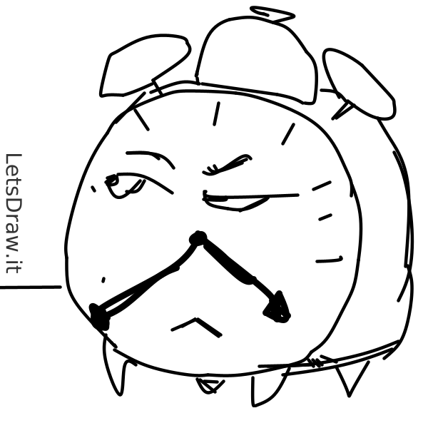 How to draw clock / sp3zb4jxf.png / LetsDrawIt