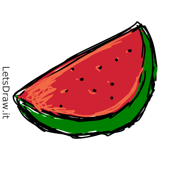 Cute Watermelon kawaii doodle : r/drawing