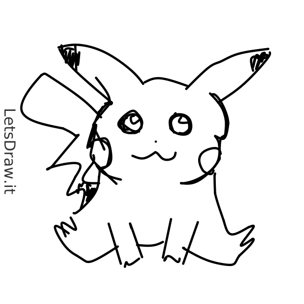 How to Draw a Cute Chibi Pikachu Pokémon - Really Easy Drawing Tutorial