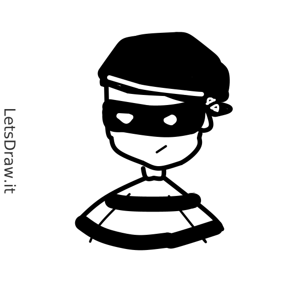 How to draw robber / staqj95ts.png / LetsDrawIt