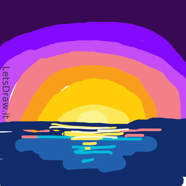 How to draw sunset / tj76qpubu.png / LetsDrawIt