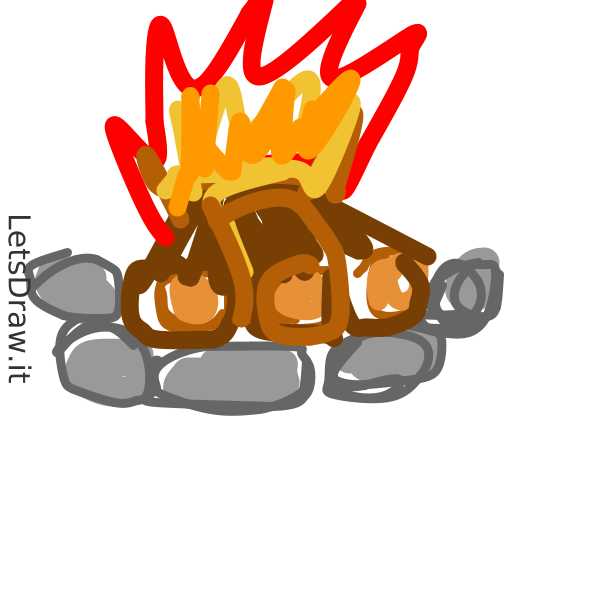 How To Draw Bonfire Tjrhgo E Png Letsdrawit