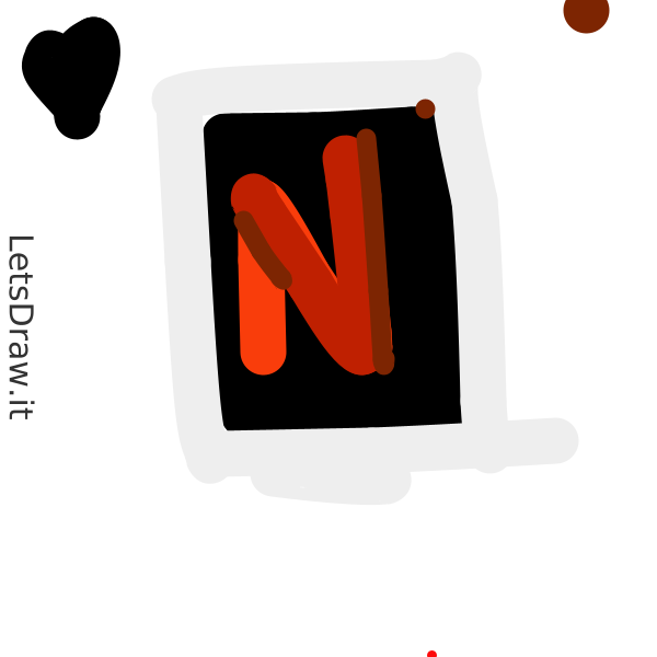 How to draw netflix / tmh5jex1o.png / LetsDrawIt