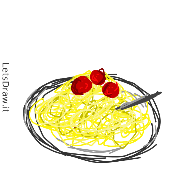 How to draw meatball / tohuk4531.png / LetsDrawIt