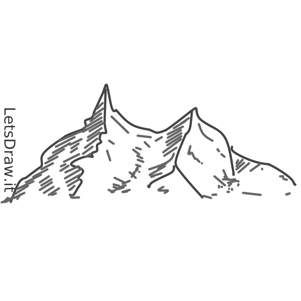 How to draw mountain / tqetg39o3.png / LetsDrawIt