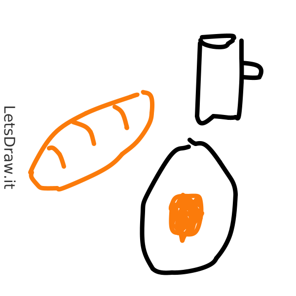 How to draw breakfast / trhzpcwn7.png / LetsDrawIt