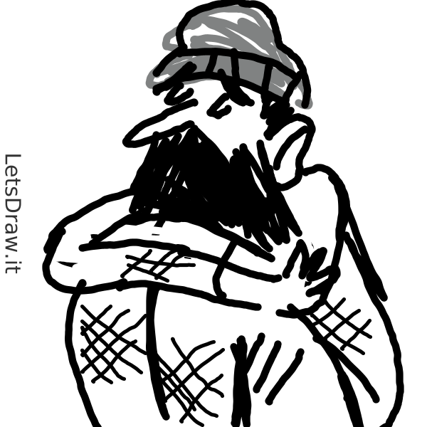 How to draw homeless / LetsDrawIt