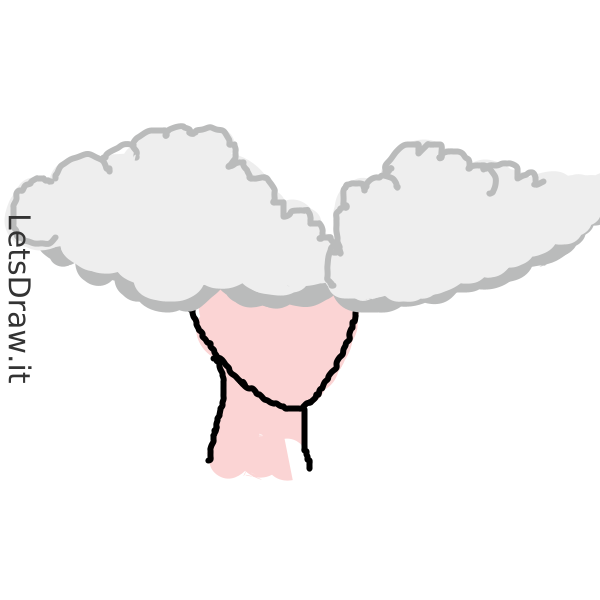 How to draw head in the clouds / u6kxx65ty.png / LetsDrawIt