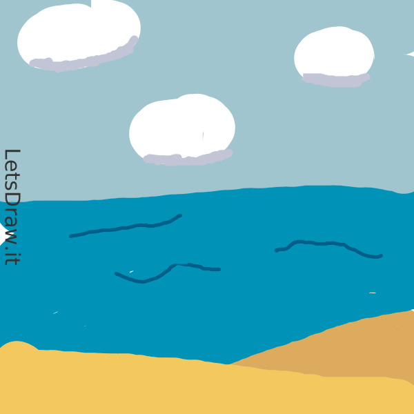 How to draw sea / u7fhdpgrf.png / LetsDrawIt