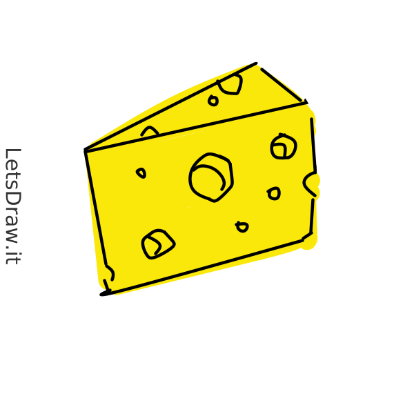 How to draw cheese / ugmjdhiwo.png / LetsDrawIt