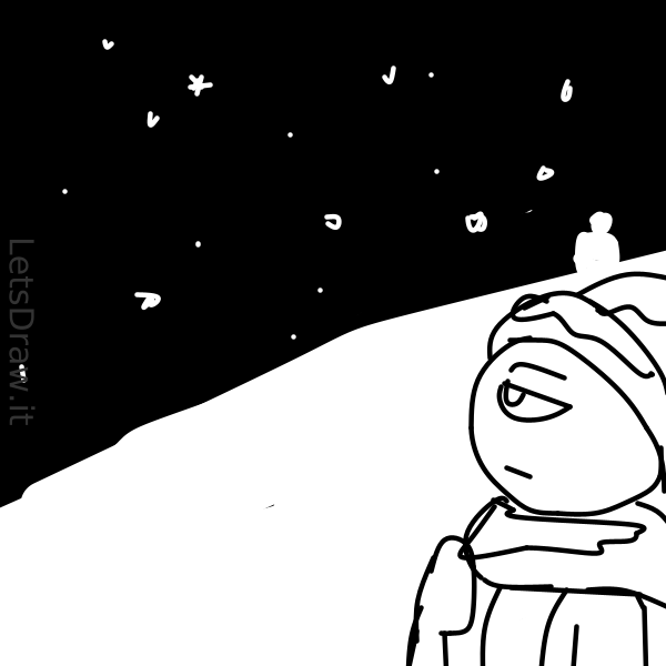 How to draw snow / umsrdr79a.png / LetsDrawIt