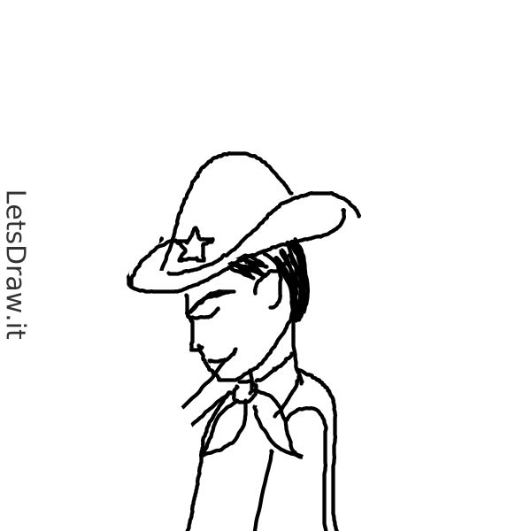 Cowboy Bool Visual Drawing How to draw cowboy / uorfx8qaw.png / LetsDrawIt