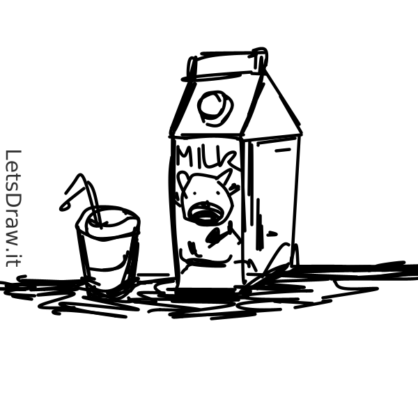 How To Draw Milk LetsDrawIt