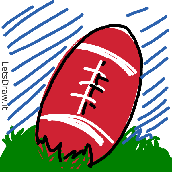 How to draw Americanfootball / Learn to draw from other LetsdrawIt players