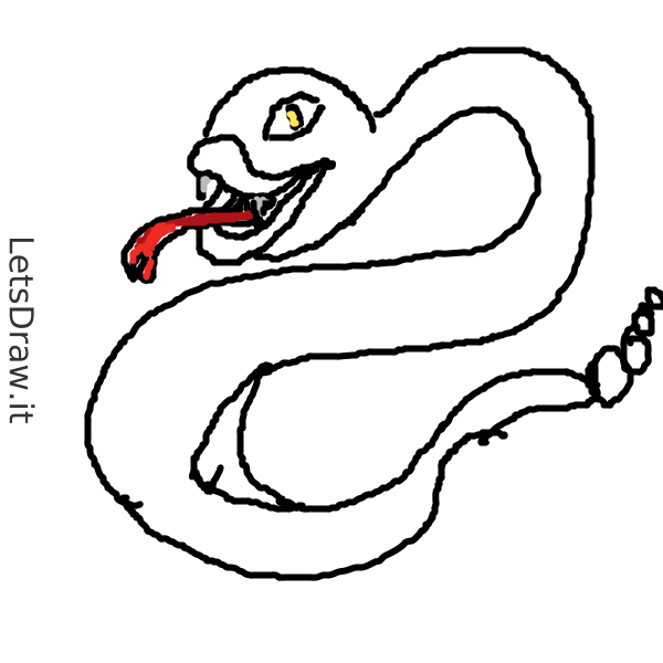 How to draw snake / wcjutp8cd.png / LetsDrawIt