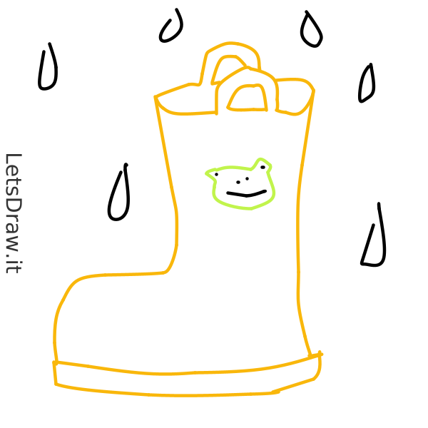 How to draw rain boots / wff3ppu98.png / LetsDrawIt