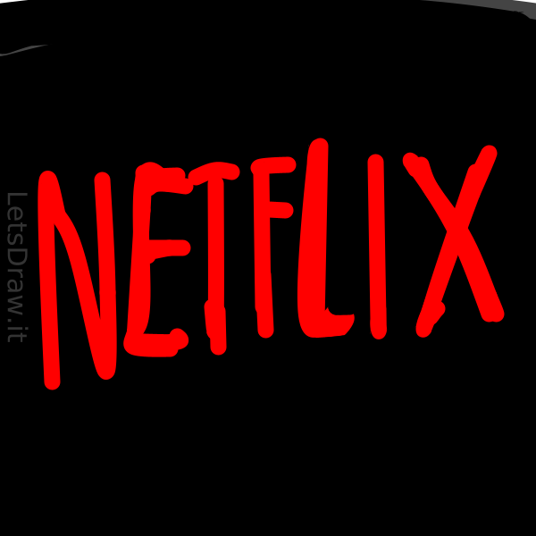 How to draw netflix / wfji8jz37.png / LetsDrawIt
