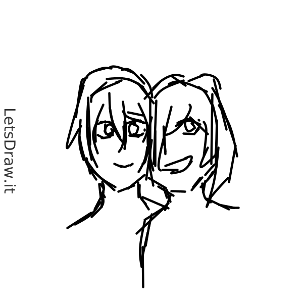 Frien Draw How to draw friends / whddkmifu.png / LetsDrawIt