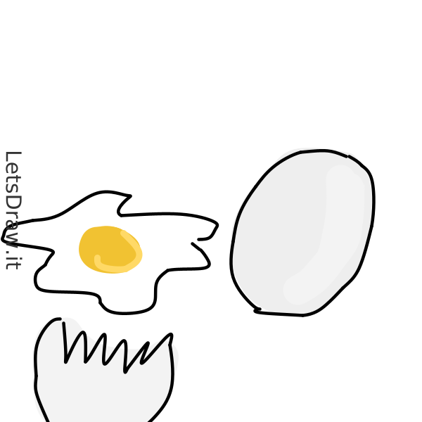 How to draw scrambled eggs / m836kzomx.png / LetsDrawIt