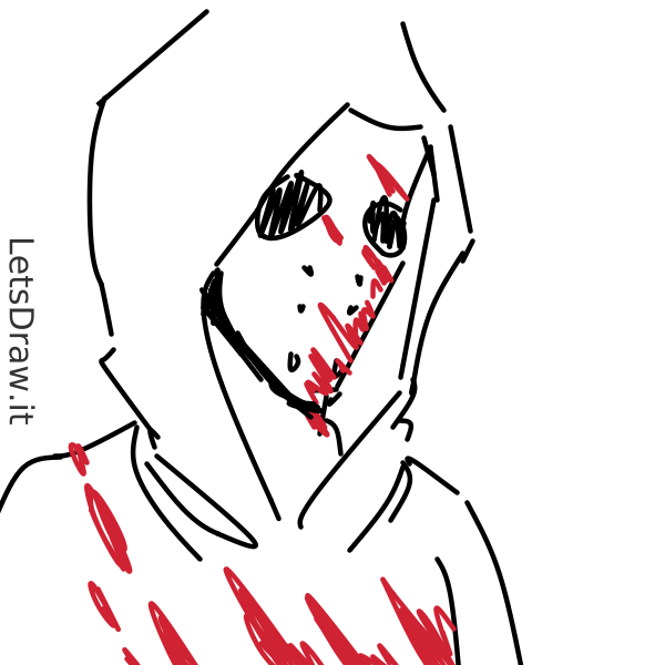 How to draw murderer / LetsDrawIt