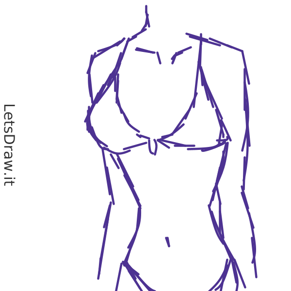 How to draw bathing suit / x3nmcazc png / LetsDrawIt