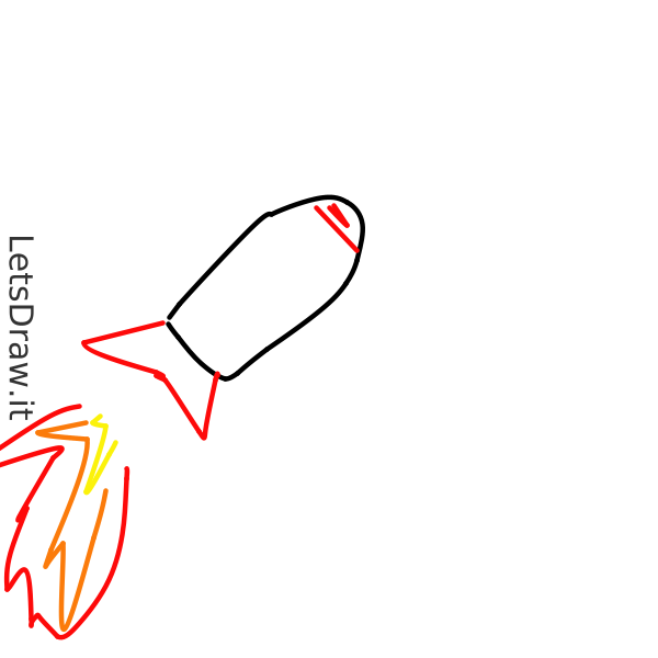 How to draw Missile / xbm3kdggf.png / LetsDrawIt