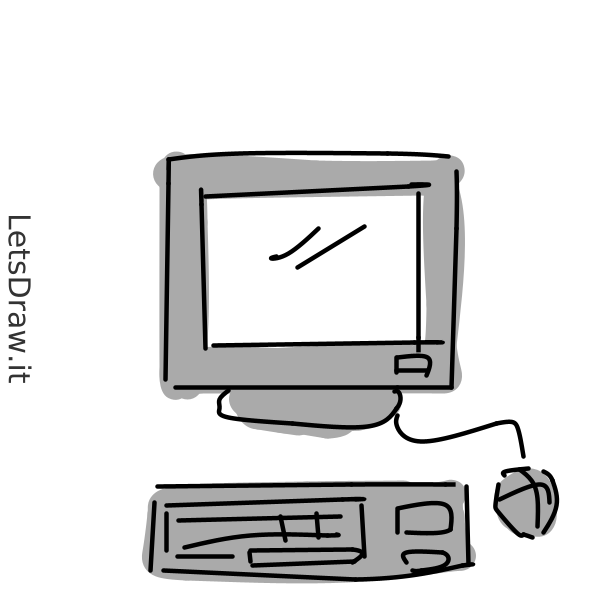 Drew Computer Image How to draw computer / xeaemetp5.png / LetsDrawIt