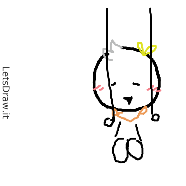 How to draw swing / xneetopfp png / LetsDrawIt