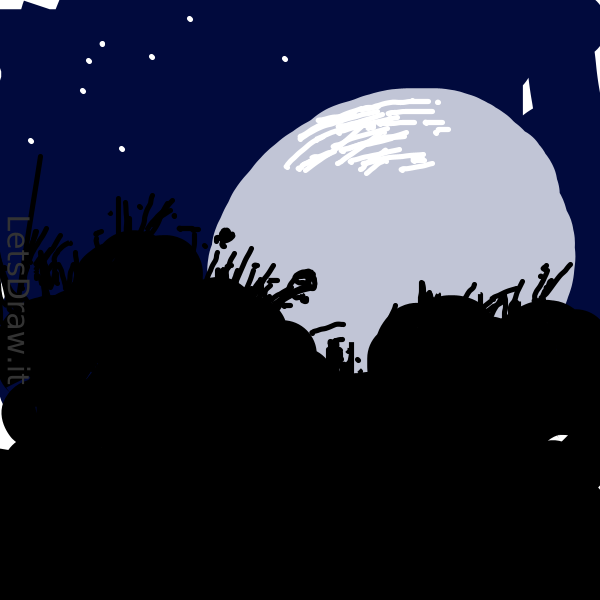 How to draw black forest / xpfqjso5e.png / LetsDrawIt